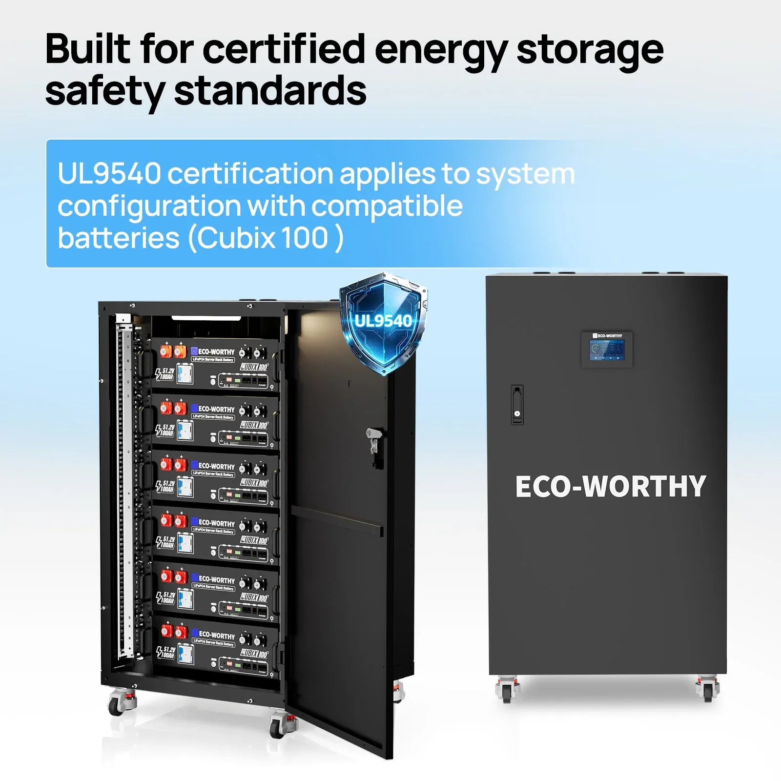 Eco-Worthy Eco-worthy Rack6 V3 Enclosed Energy Storage Rack with 600A Busbar