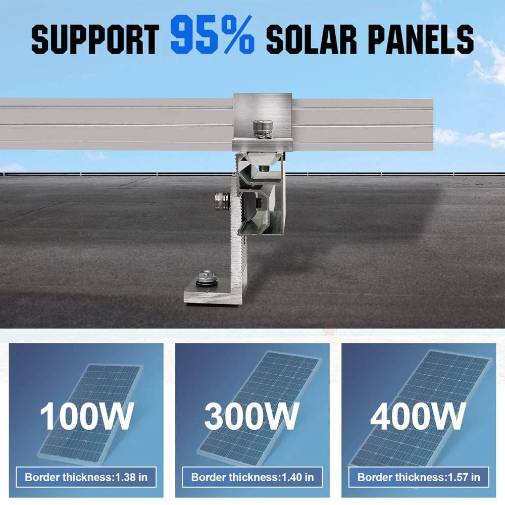 Eco-Worthy Eco-Worthy Roof Solar Panel Mounting Bracket Kit for 1-4 Pieces of Solar Panels