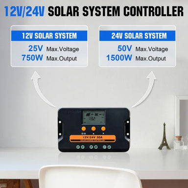 Eco-Worthy Solar Charge Controllers and Inverters Eco-Worthy Upgraded 30A PWM Solar Charge Controller Regulator