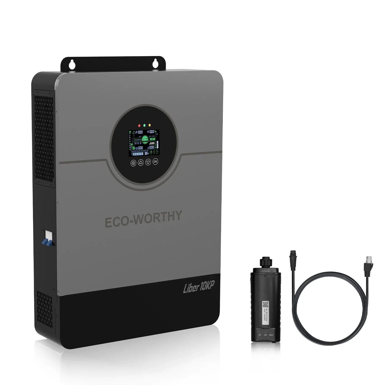 ECO-WORTHY Liber 10KP Split-phase AIO Solar Inverter | 48Vdc to 120Vac/240Vac | 10000W@500V PV Input | UL 1741 - In Store Offer Only
