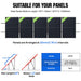 Eco-Worthy Mounting brackets Updated Adjustable Solar Panel Mounting Brackets for 200W–400W Panels