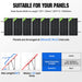 Eco-Worthy Mounting brackets Updated Adjustable Solar Panel Mounting Brackets for 200W–400W Panels