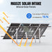 Eco-Worthy Mounting brackets Upgraded Adjustable Multi-Piece Solar Panel Mounting Brackets for 1-4 Pieces of 200W 300W 400W Solar Panels