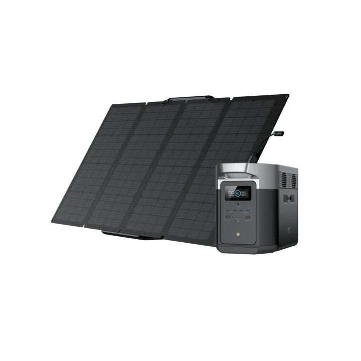 Ecoflow Power Station DELTA 2 Max + 1*160W Portable Solar Panel EcoFlow DELTA 2 Max Portable Power Station