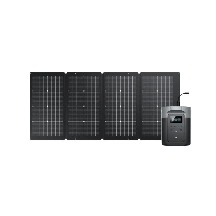 Ecoflow Power Station DELTA 2 Max + 220W EcoFlow DELTA 2 Max Portable Power Station