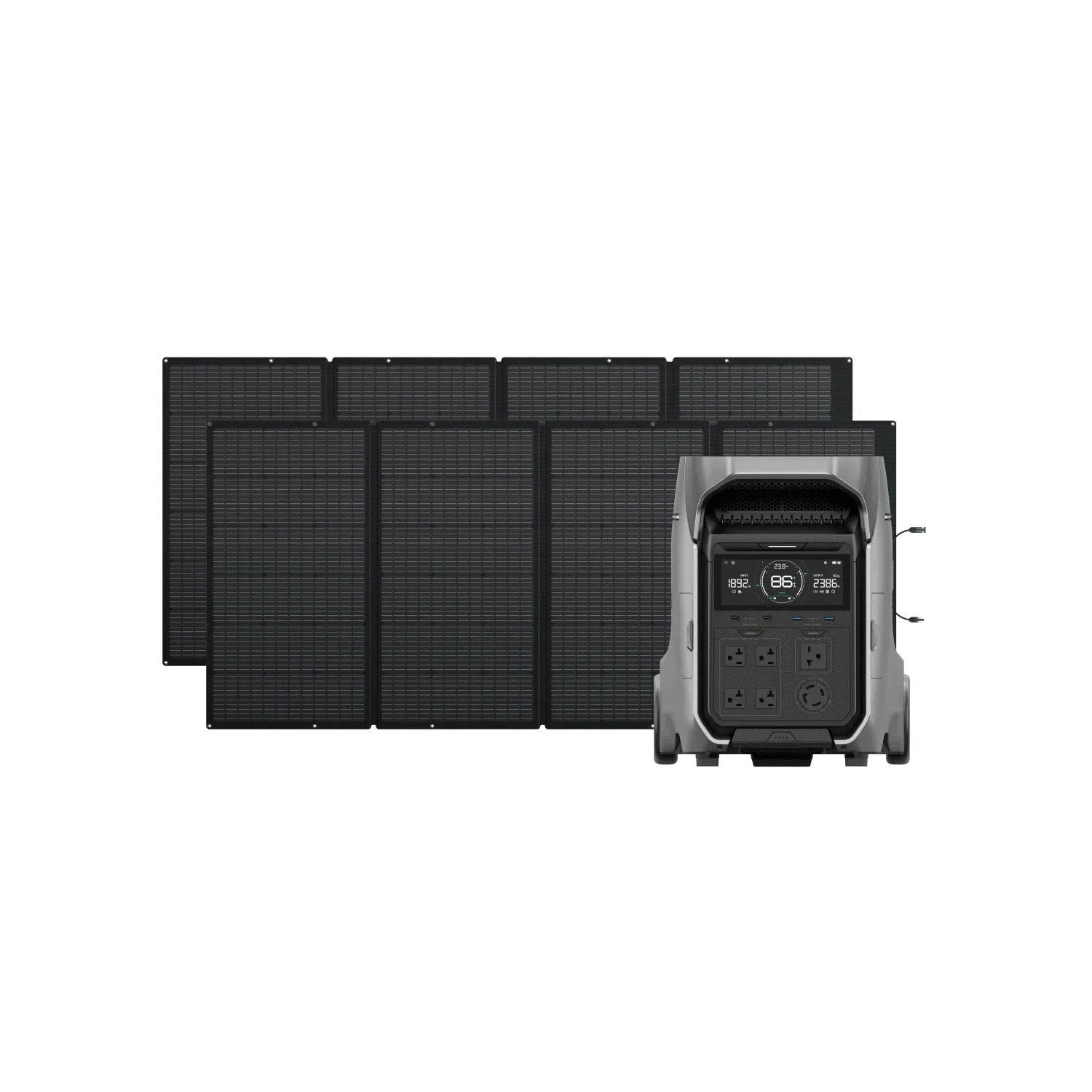 Ecoflow Power Station DELTA Pro 3 +  2* 400W Portable Solar Panel EcoFlow DELTA Pro 3 Portable Power Station