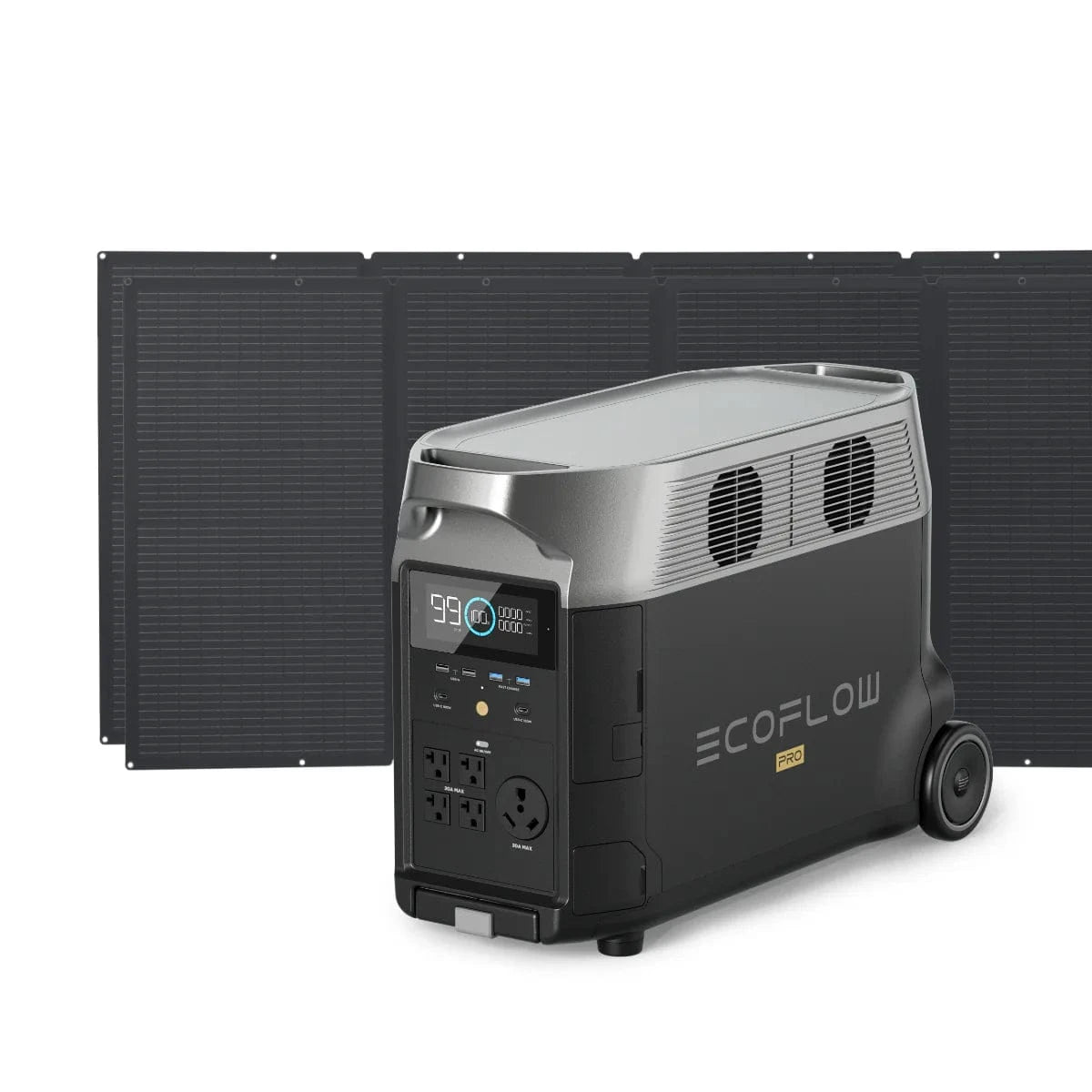 Ecoflow Power Station DELTA Pro + 2 x 400W EcoFlow DELTA Pro Portable Power Station