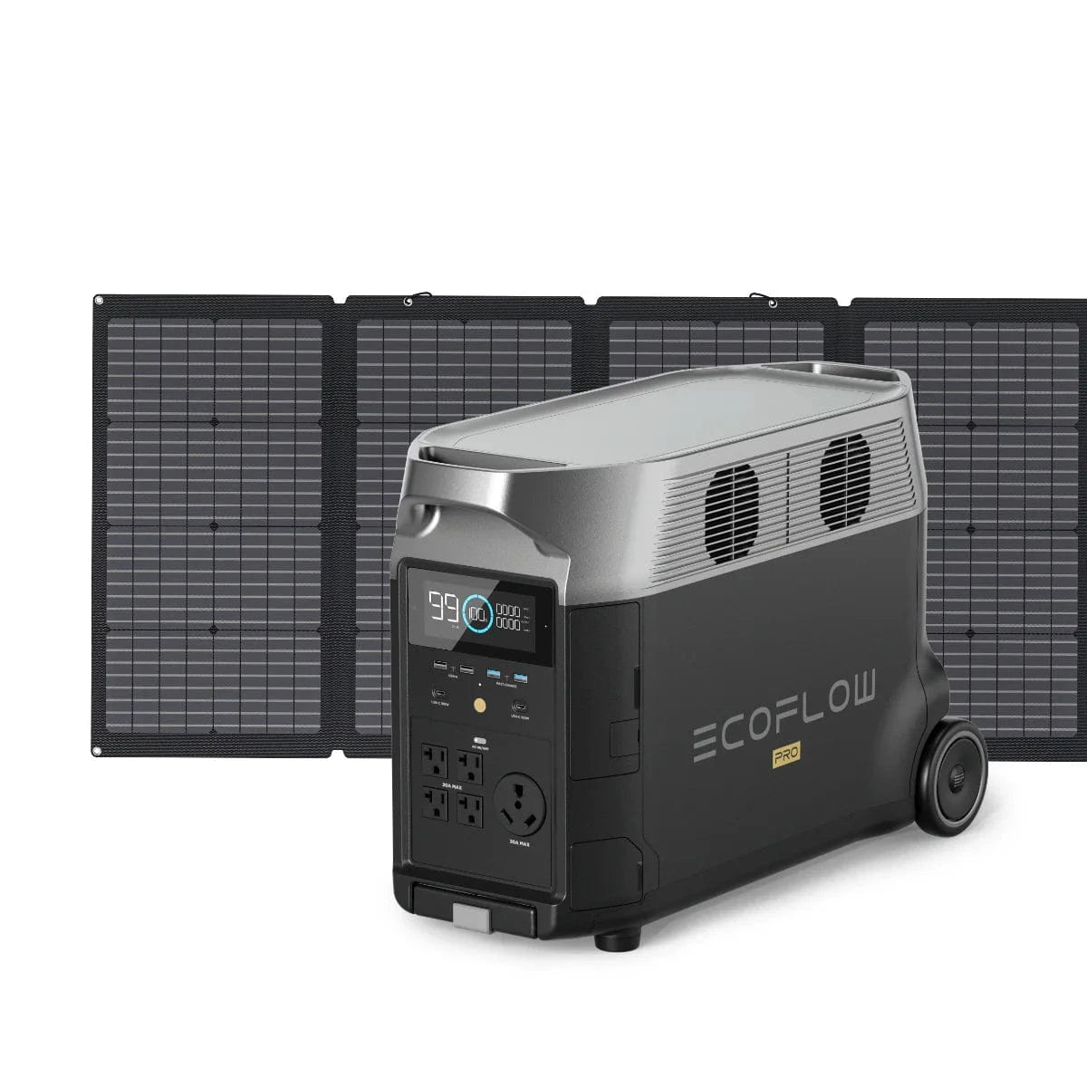 Ecoflow Power Station DELTA Pro + 1*220W Portable Solar Panel EcoFlow DELTA Pro Portable Power Station