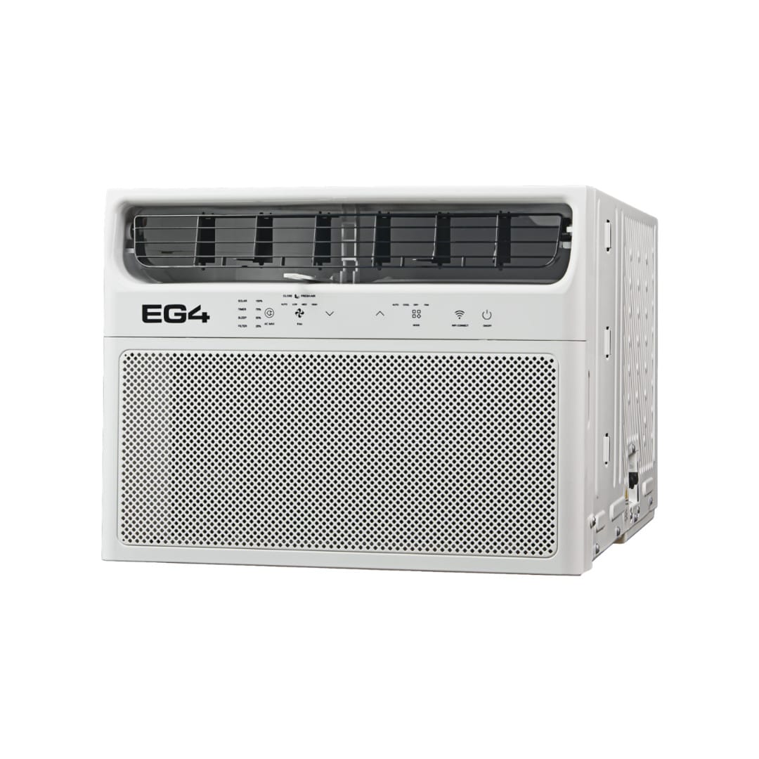 EG4 Air Conditioners EG4 12K BTU Hybrid Solar Window Unit with Solar Panels