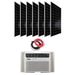 EG4 Air Conditioners 7 Panels - Boviet 385W Monofacial EG4 12K BTU Hybrid Solar Window Unit with Solar Panels