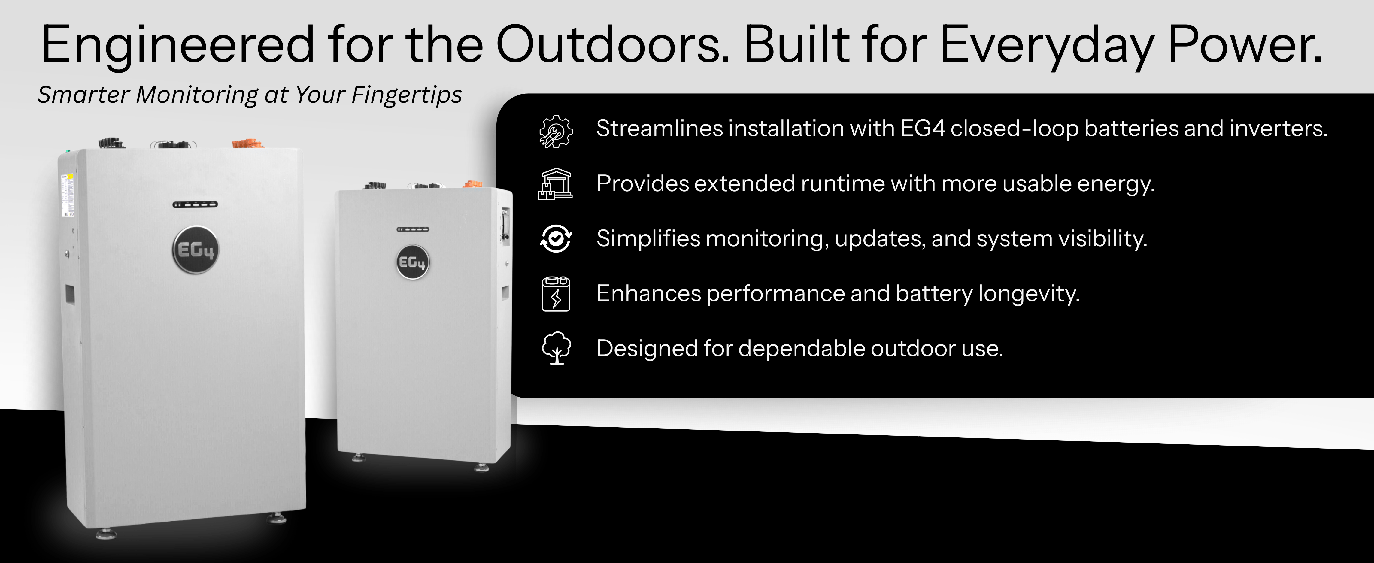 EG4 Solar Batteries EG4 AllWeather WallMount Battery | 48V 314Ah | 16kWh
