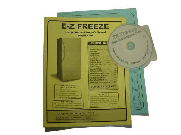 EZ Freeze Natural Gas Refrigerator EZ Freeze 11 Cu. Ft. White Natural Gas Refrigerator EZ-11W-NG