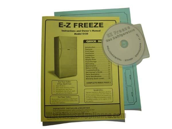 EZ Freeze Propane Refrigerator EZ Freeze 21 Cu. Ft. Black Propane Gas Refrigerator EZ-2150B