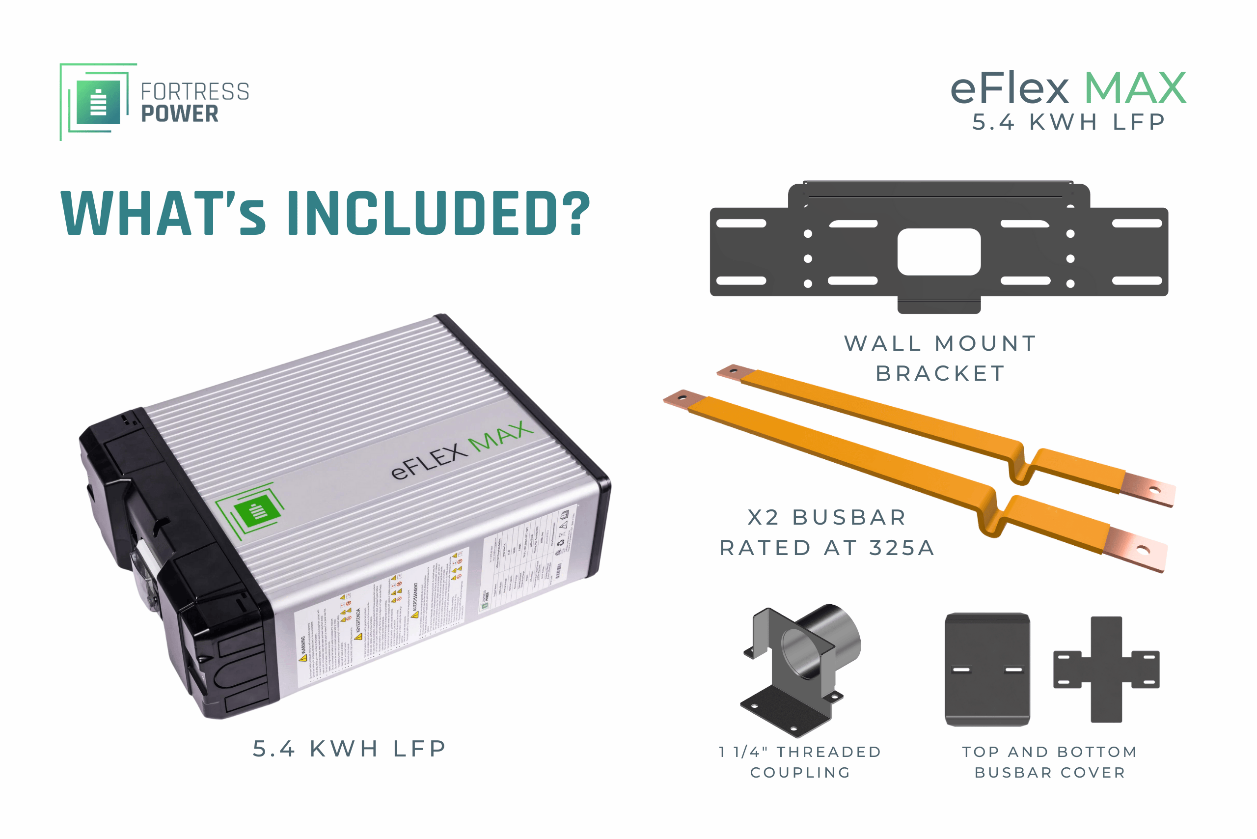 Fortress Power Fortress Power eFlex MAX 5.4kWh Battery