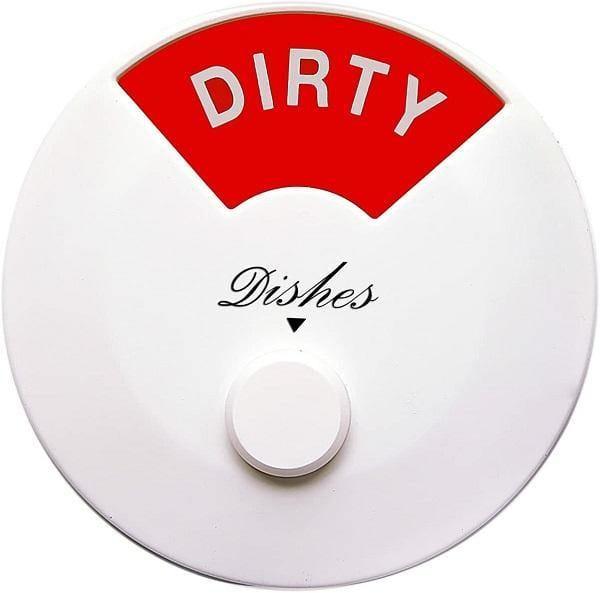 Home Medley Home Essentials Home Medley Dishwasher Magnet Clean Dirty Sign, Round and Rotating Design, Non-Scratching Magnet and 3M Adhesive Stickers, Perfect Kitchen Gadgets for All Dishwashers (White) FREE SHIPPING!!