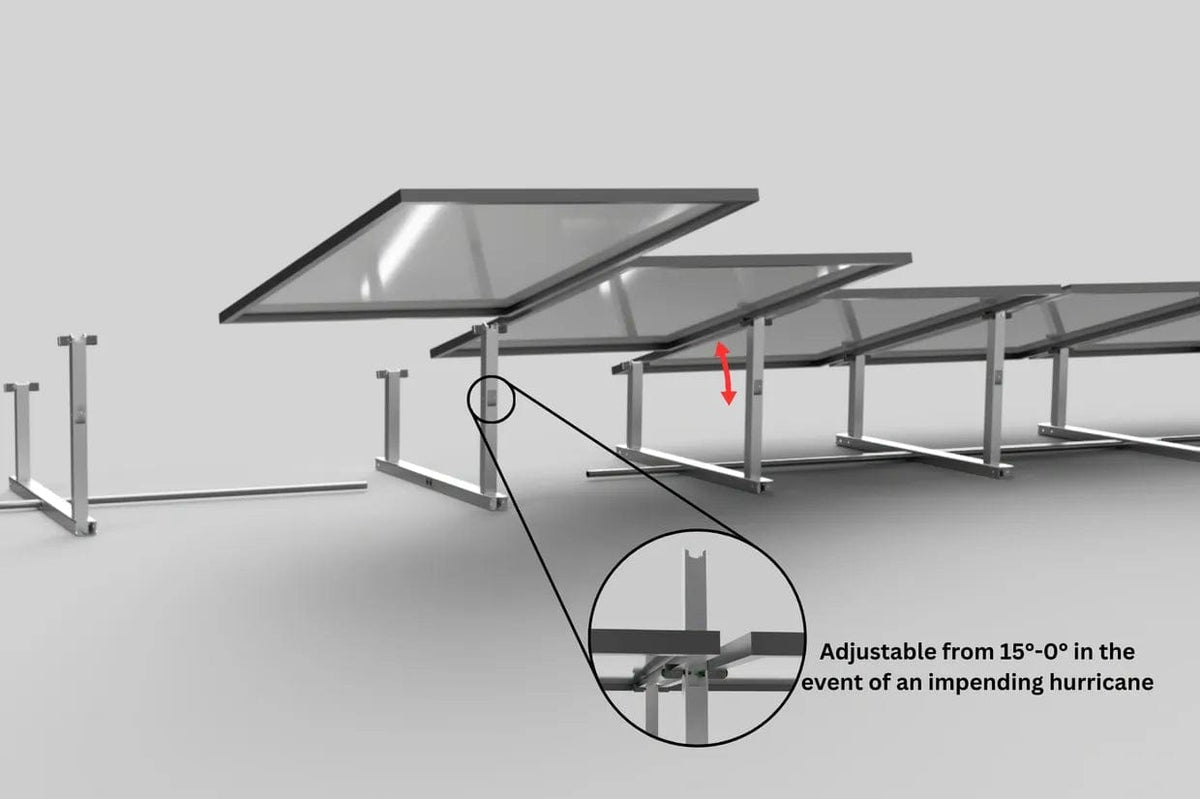 IntegraRack Solar Energy Kits IntegraRack IR-15 BallastRack™ Racking System (Single Frame)