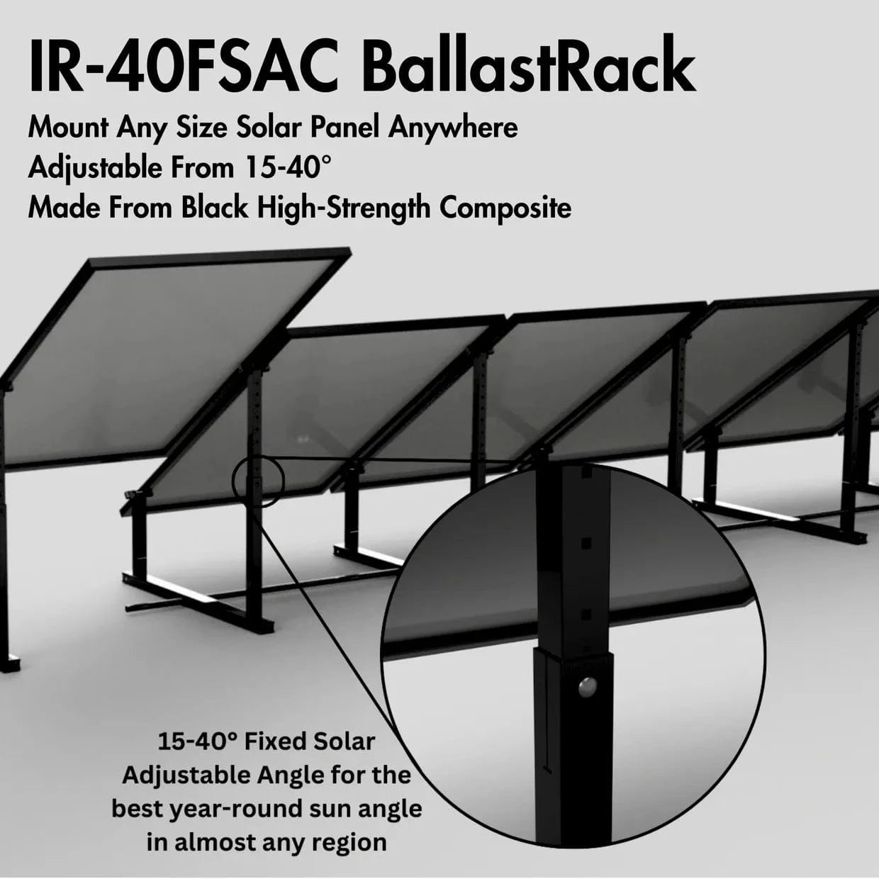 IntegraRack Solar Energy Kits IntegraRack IR-40FSAC BallastRack Solar Module Racking System