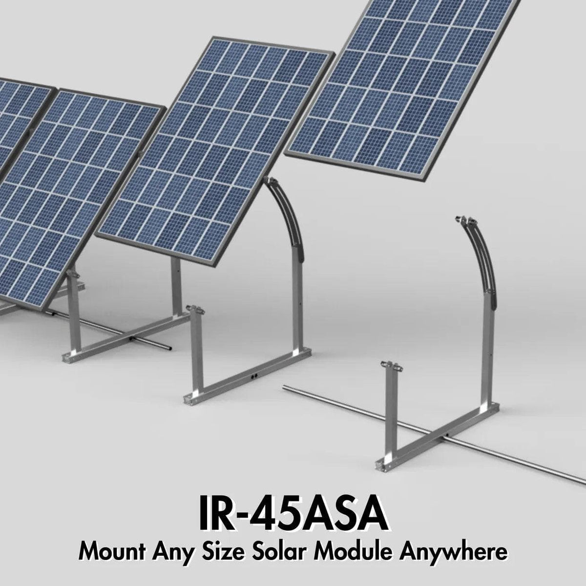 IntegraRack Solar Energy Kits Integrarack IR-45ASA Adjustable Seasonal Angle BallastRack™ Solar Module Racking System