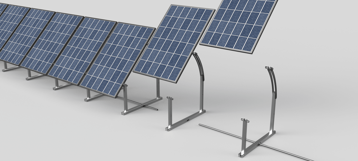 IntegraRack Solar Energy Kits Integrarack IR-45ASA Adjustable Seasonal Angle BallastRack™ Solar Module Racking System