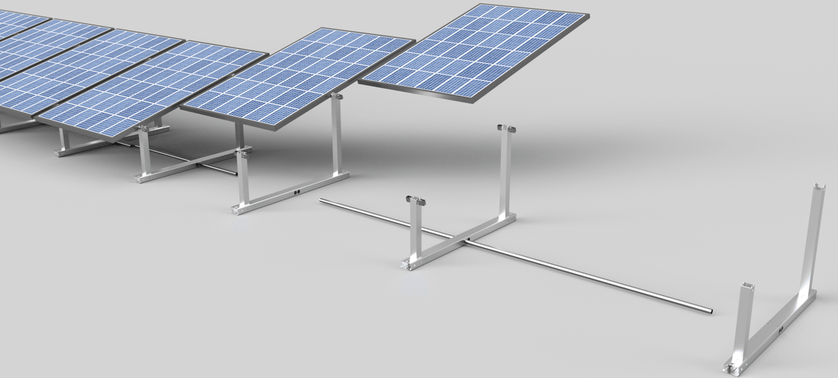 IntegraRack Solar Energy Kits Integrarack IR-45ASA Adjustable Seasonal Angle BallastRack™ Solar Module Racking System