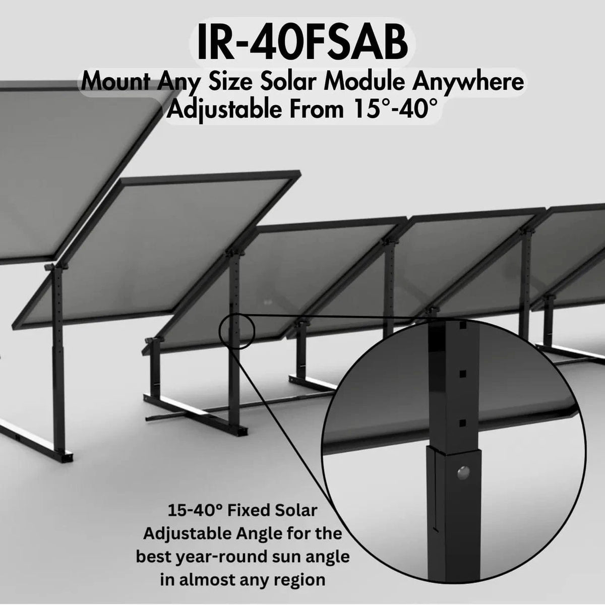 Integrarack IR-45ASAB Adjustable Seasonal Angle BallastRa... | Ben's Deals