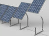 IntegraRack Solar Energy Kits Integrarack IR-45ASAA BallastRack™ Seasonably Adjustable Solar Module Rack - Aircraft Grade Aluminum