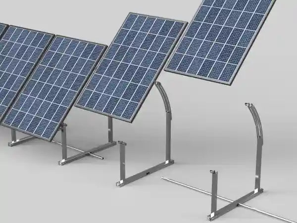 IntegraRack Solar Energy Kits Integrarack IR-45ASAA BallastRack™ Seasonably Adjustable Solar Module Rack - Aircraft Grade Aluminum
