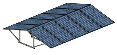 IntegraRack Solar Energy Kits Integrarack IR-EW15 BallastRack™ East/West 15° Fixed Angle Double Solar Panel Rack