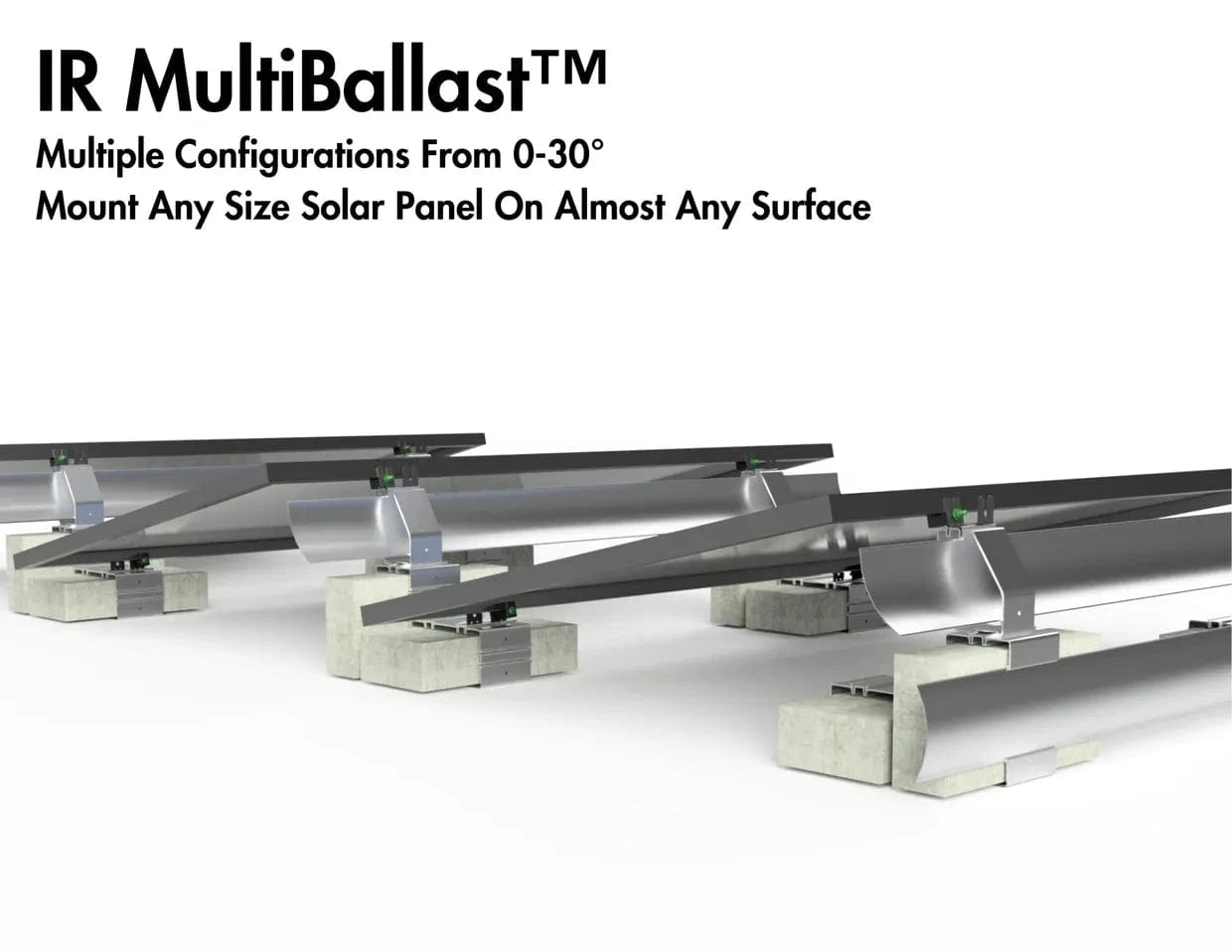 IntegraRack Solar Energy Kits Integrarack MultiBallast Modular Solar Panel Racking System