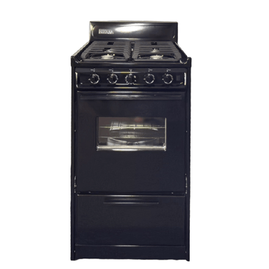 Kodiak Propane Range /Stove Kodiak 20" Propane Range (Black) - Battery Ignition with Cast Iron Grates
