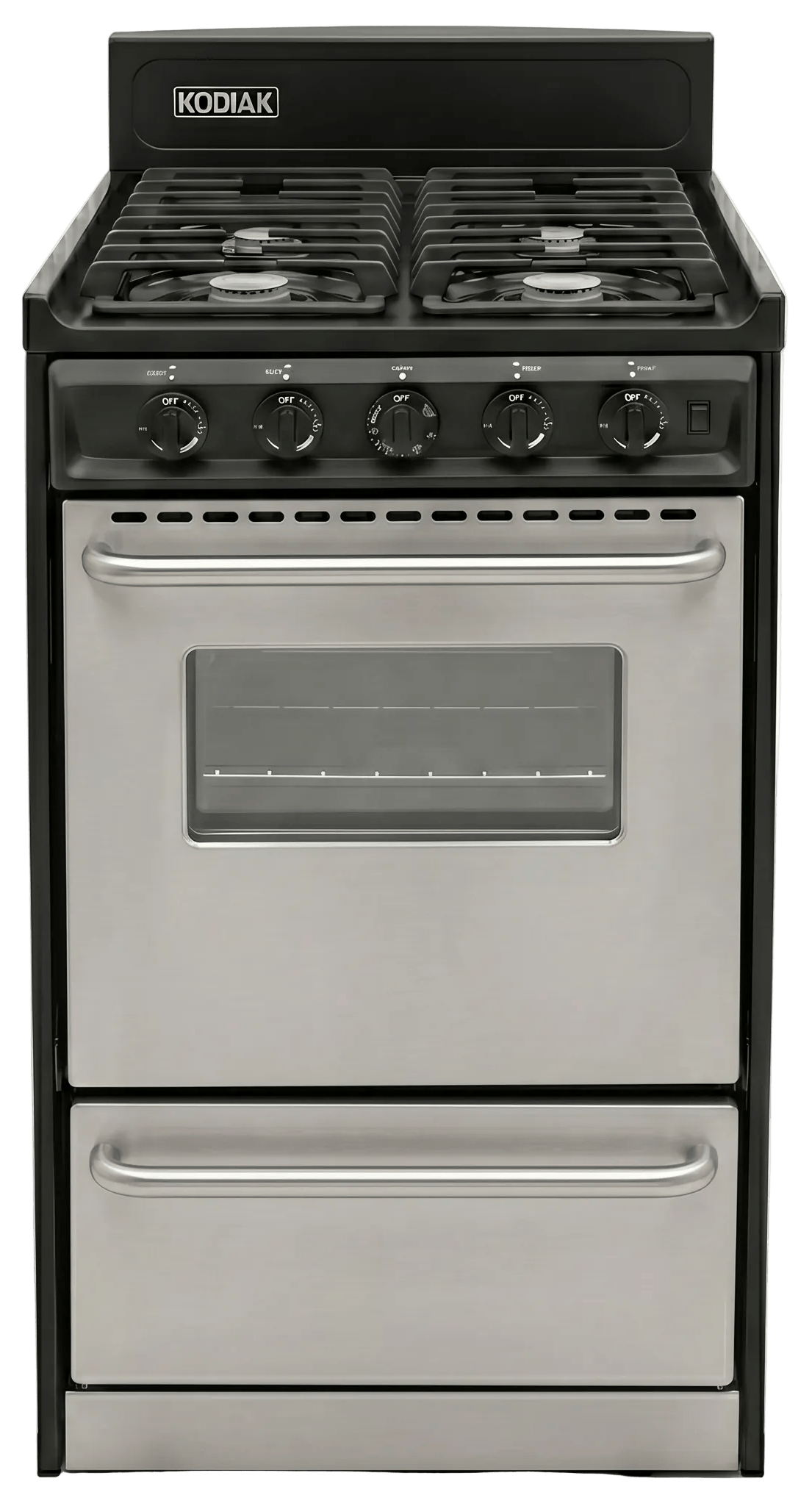 Kodiak Propane Range /Stove Kodiak 20" Propane Range (Stainless Steel) - Battery Ignition with Cast Iron Grates
