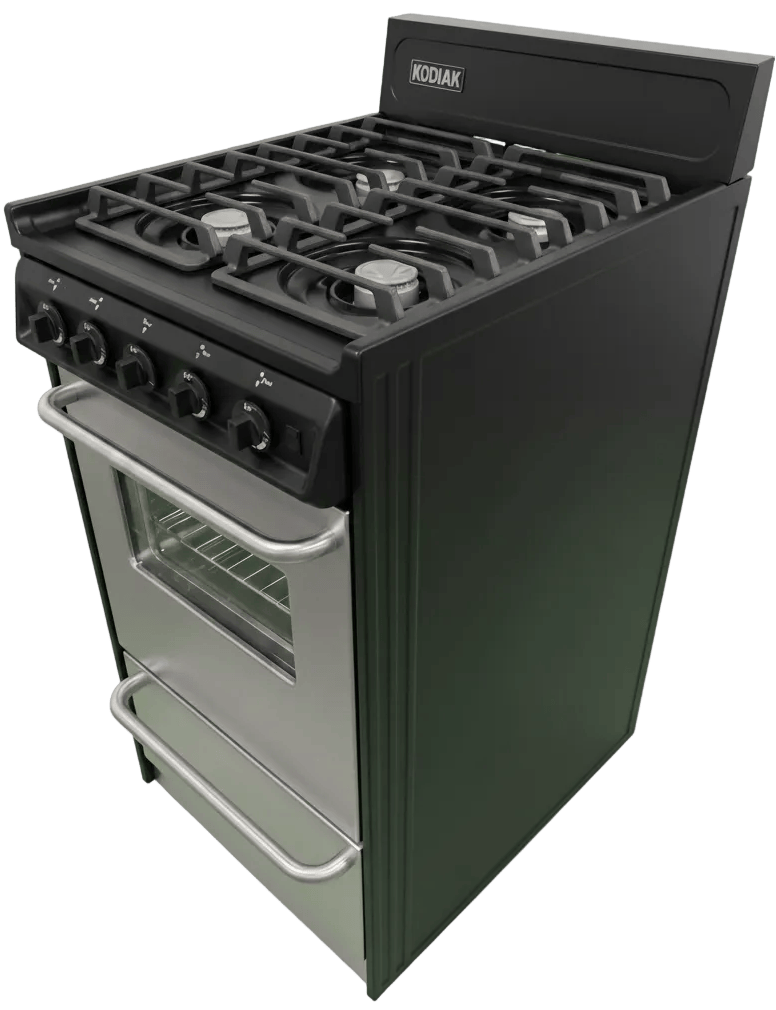 Kodiak Propane Range /Stove Kodiak 20" Propane Range (Stainless Steel) - Battery Ignition with Cast Iron Grates