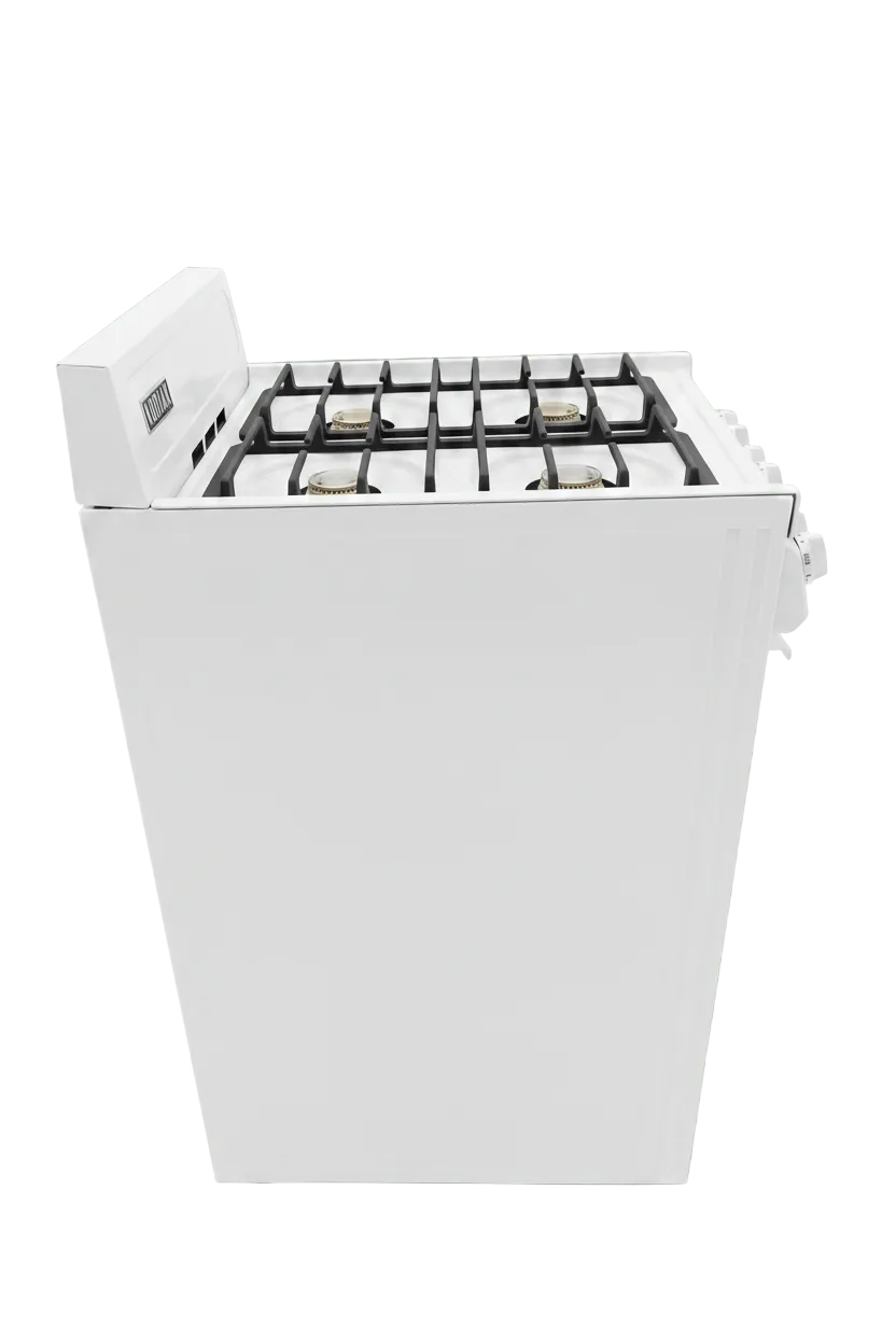 Kodiak Propane Range /Stove Kodiak 20" Propane Range (White) - Battery Ignition with Cast Iron Grates
