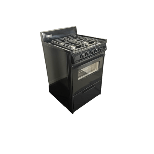 Kodiak Propane Range /Stove Kodiak 24" Propane Range (Black) - Battery Ignition with Cast Iron Grates