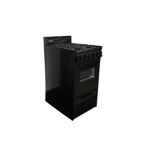 Kodiak Propane Range /Stove Kodiak 24" Propane Range (Black) - Battery Ignition with Cast Iron Grates