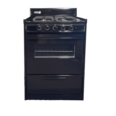 Kodiak Propane Range /Stove Kodiak 24" Propane Range (Black) - Battery Ignition with Cast Iron Grates