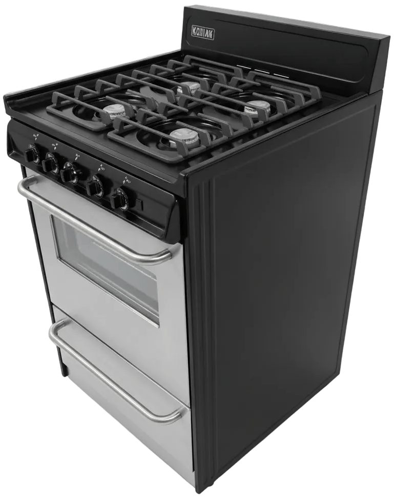 Kodiak Propane Range /Stove Kodiak 24" Propane Range (Stainless Steel) - Battery Ignition with Cast Iron Grates