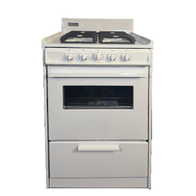 Kodiak Propane Range /Stove Kodiak 24" Propane Range (White) - Battery Ignition with Cast Iron Grates