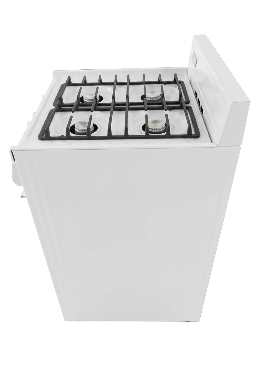 Kodiak Propane Range /Stove Kodiak 24" Propane Range (White) - Battery Ignition with Cast Iron Grates