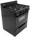 Kodiak Propane Range /Stove Kodiak 30" Propane Range (Black) Battery Ignition with Cast Iron Grates