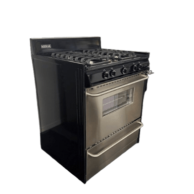 Kodiak Propane Range /Stove Kodiak 30" Propane Range Black w/Stainless Steel Battery Ignition w/ Cast Iron Grates