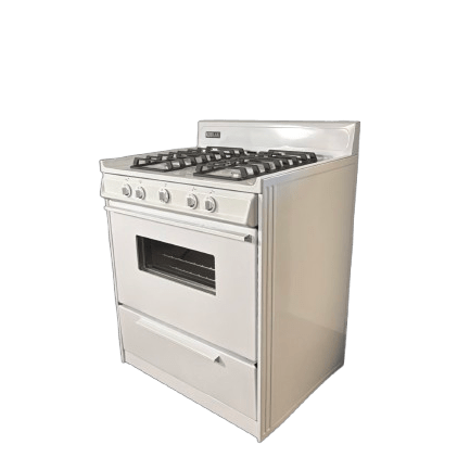Kodiak Propane Range /Stove Kodiak 30" Propane Range (White) - Battery Ignition with Cast Iron Grates