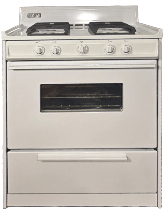 Kodiak Propane Range /Stove Kodiak 30" Propane Range (White) - Battery Ignition with Cast Iron Grates