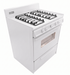 Kodiak Propane Range /Stove Kodiak 30" Propane Range (White) - Battery Ignition with Cast Iron Grates