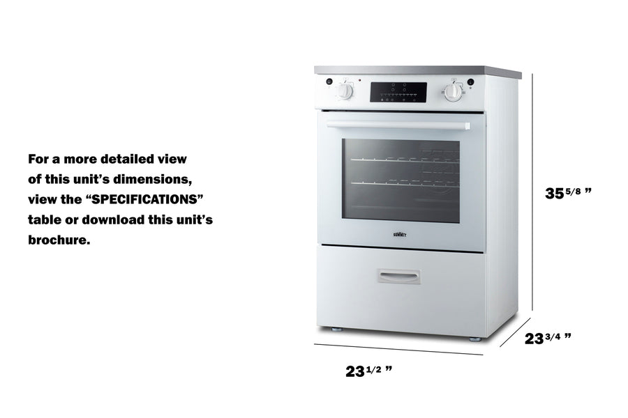 Summit REN24W5 24" Wide Induction Range