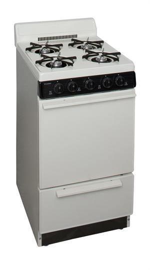 Premier Natural Gas Range/Stove Premier BAK100TP 20&quot; Battery Ignition Gas Range Biscuit with Black Trim CALL FOR AVAILABILITY