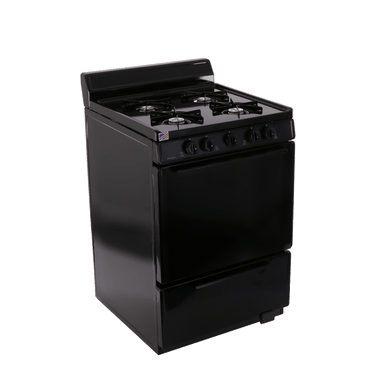 Premier Natural Gas Range/Stove Premier BCK100BP 24" Battery Ignition Gas Range Black