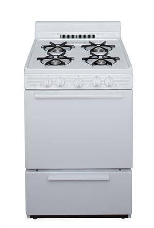 Premier Natural Gas Range/Stove Premier BCK100OP 24" White Battery Ignition Gas Range CALL FOR AVAILABILITY