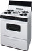 Premier Natural Gas Range/Stove Premier BFK5S9WP 30" Battery Ignition Gas Range with 5 Cooktop Burners and Griddle White with Black Trim - CALL FOR AVAILABILITY