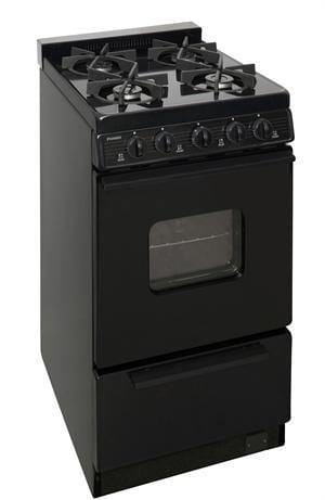 Premier Natural Gas Range/Stove Premier BHK5X0BP 20&quot; Battery Ignition Gas Range with Sealed Burners Black CALL FOR AVAILABILITY